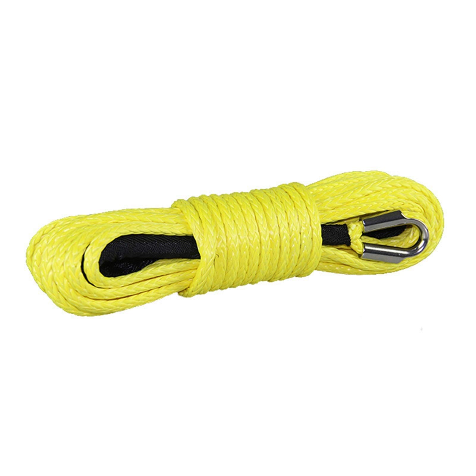 Windenseil, Synthetisches Windenseil-Kabelset 9 mm x 26 m Windenseil for Geländefahrzeuge, ultrahochmolekulares Zugseil, Anhängerseil (Blau)(Giallo) von SLSKO