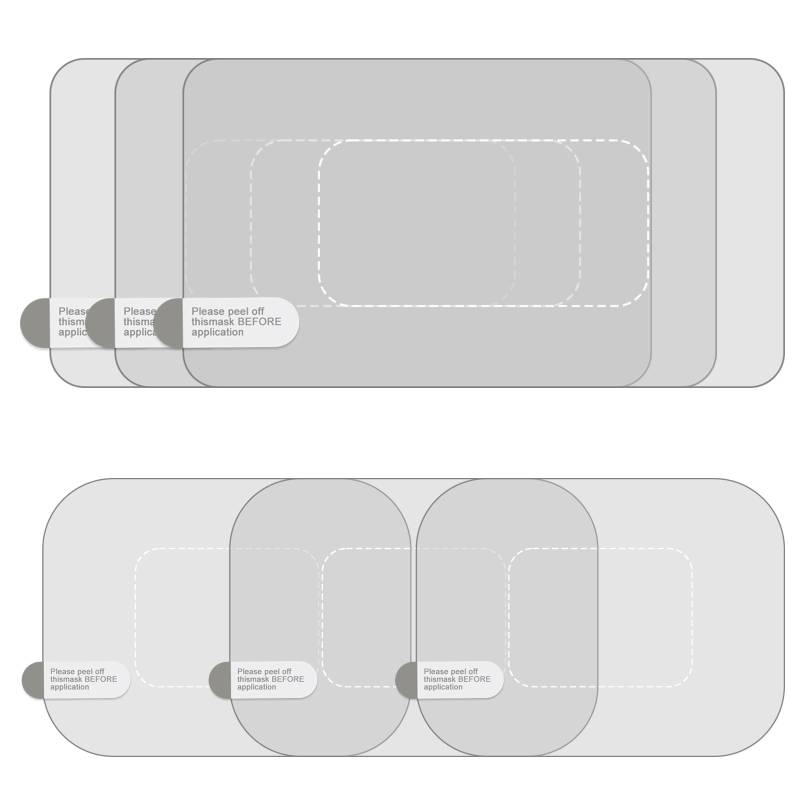 SLXLYH Antifall Armaturenbrett-Kameras Montageaufkleber, rutschfeste, elektrostatische Windschutzscheiben-Folien verhindern ein Verrutschen, 10 Stück von SLXLYH