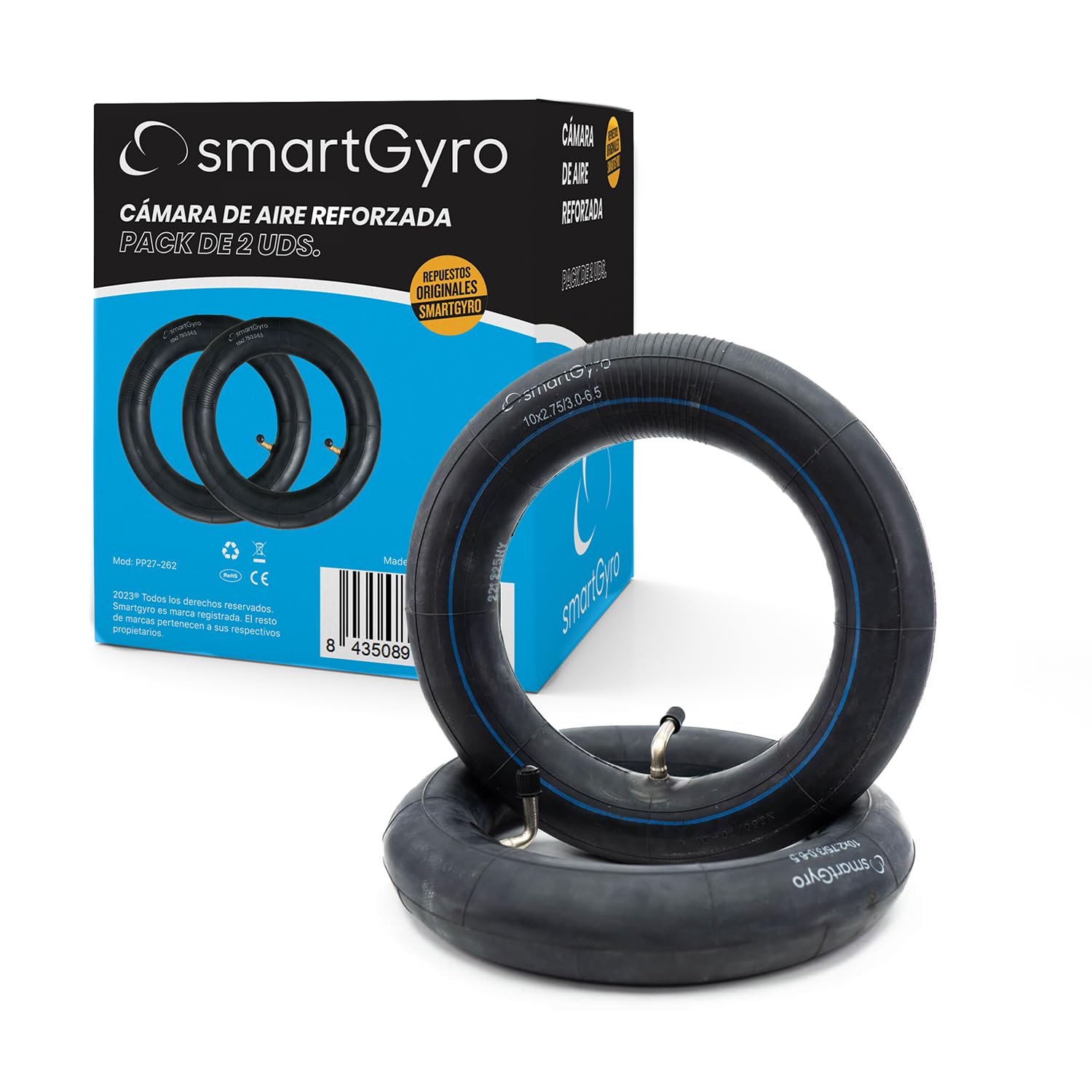 smartGyro Original-Ersatzteil – Packung mit 2 verstärkten Luftschläuchen für SmartGyro Speedway, Rockway und Crossover (nicht Tubeless), PP27-262 von SMARTGYRO