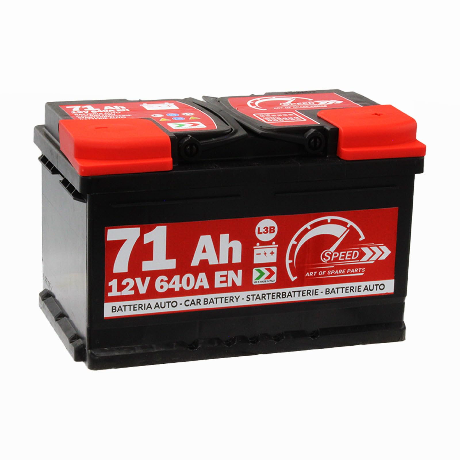 AUTOBATTERIE Speed L3B71-12V 71Ah 640A Con Polo POSITIVO A DESTRA von SMC