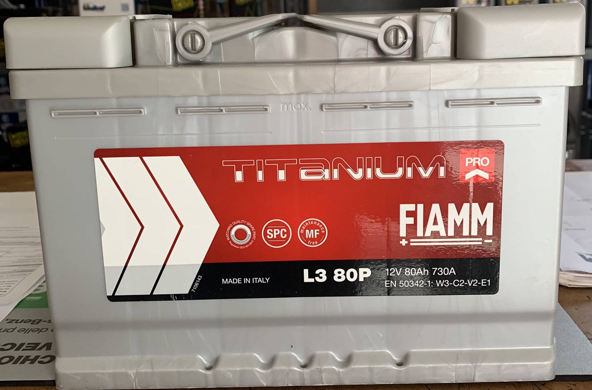 Auto Batterie Fiamm L380p 80 Ah 730 A 12 V ALFA 159 Sportwagon 939 2.4 JTDM 154 kW von ricambi auto smc