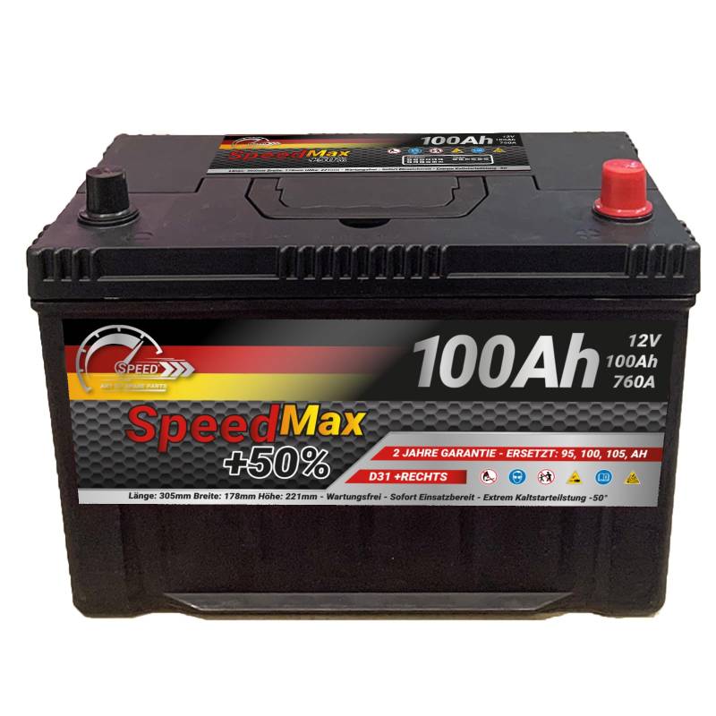 Autobatterie Speed Max Kit (D31DMAX) von SMC