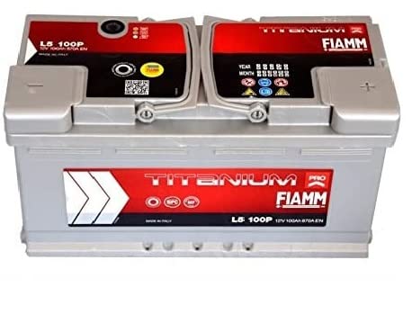 FIAMM Titanium Plus Autobatterie, 100 Ampere, Anlauf, 870A, EN von ricambi auto smc