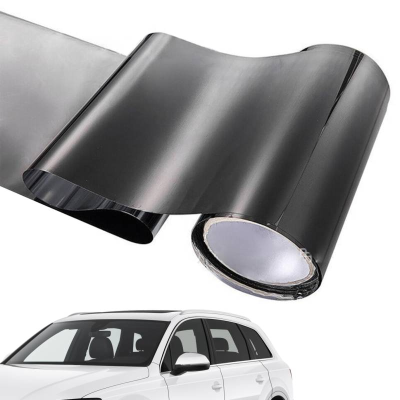 Auto Windschutzscheibe Sonnenvisorstreifen Tintfilm Anti-Blendstreifen Auto Windschutzschatten Schatten Aufkleber 20x150 cm Sonnenschutz für Auto Windschutzscheibe von SMELEYOU