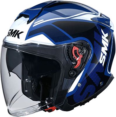 SMK GTJ Tourer, Jethelm - Dunkelblau/Schwarz/Blau/Weiß - S von SMK