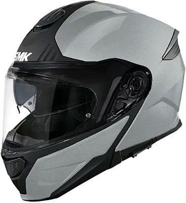 SMK Gullwing Solid, Klapphelm - Matt Hellgrau/Schwarz - 3XL von SMK