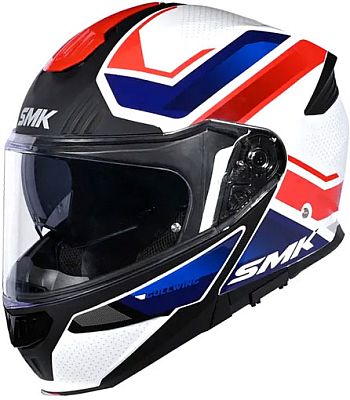 SMK Gullwing Supertour, Klapphelm - Weiß/Schwarz/Rot/Blau - XS von SMK