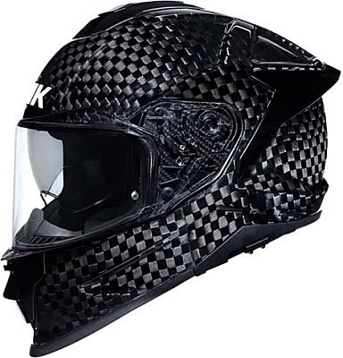 SMK Titan Carbon Solid, Integralhelm - Schwarz - L von SMK