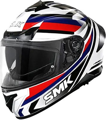 SMK Typhoon Freeride, Integralhelm - Weiß/Schwarz/Blau/Rot - L von SMK