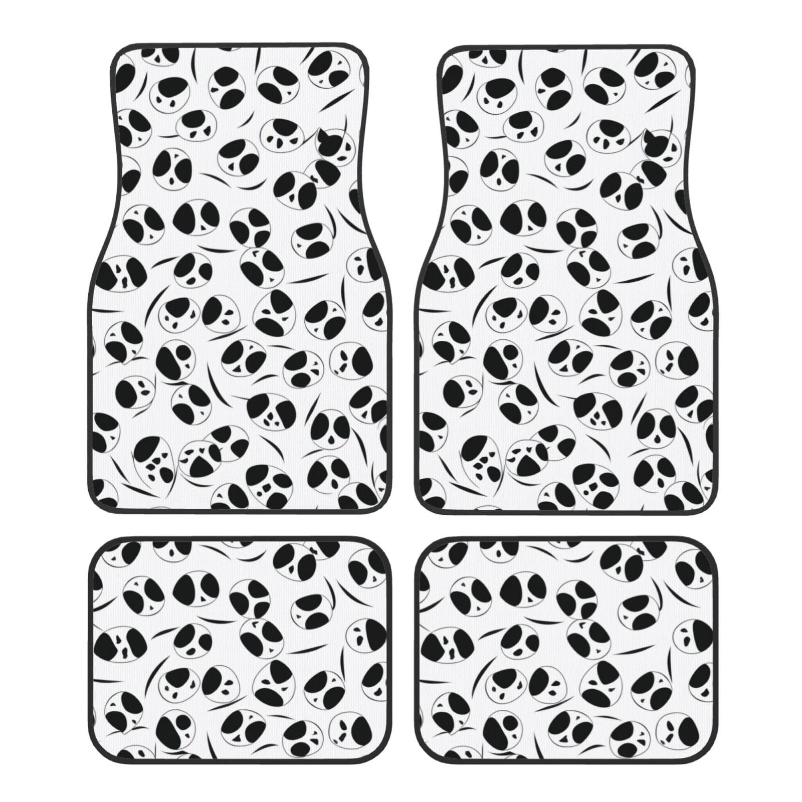 Panda Cute Printed Pattern Premium Full-Page Printed Floor Mats for Cars Trucks SUV 4-Piece Allwetter Car Mats with Universal Fit Design von SMSJTMWHN