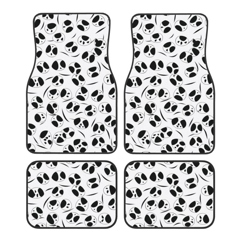 Panda Cute Printed Pattern Premium Full-Page Printed Floor Mats for Cars Trucks SUV 4-Piece Allwetter Car Mats with Universal Fit Design von SMSJTMWHN