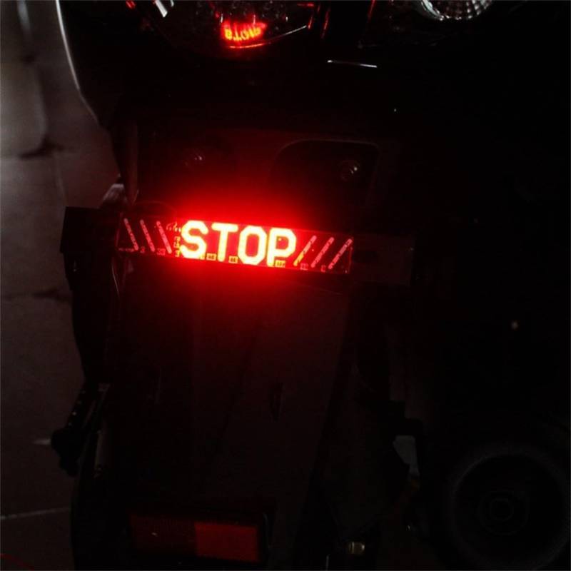 SMZhomeone Motorrad Bremsblinker mit LED Blinker Fahren Rücklicht für Motorräder und Elektrofahrzeuge von SMZhomeone