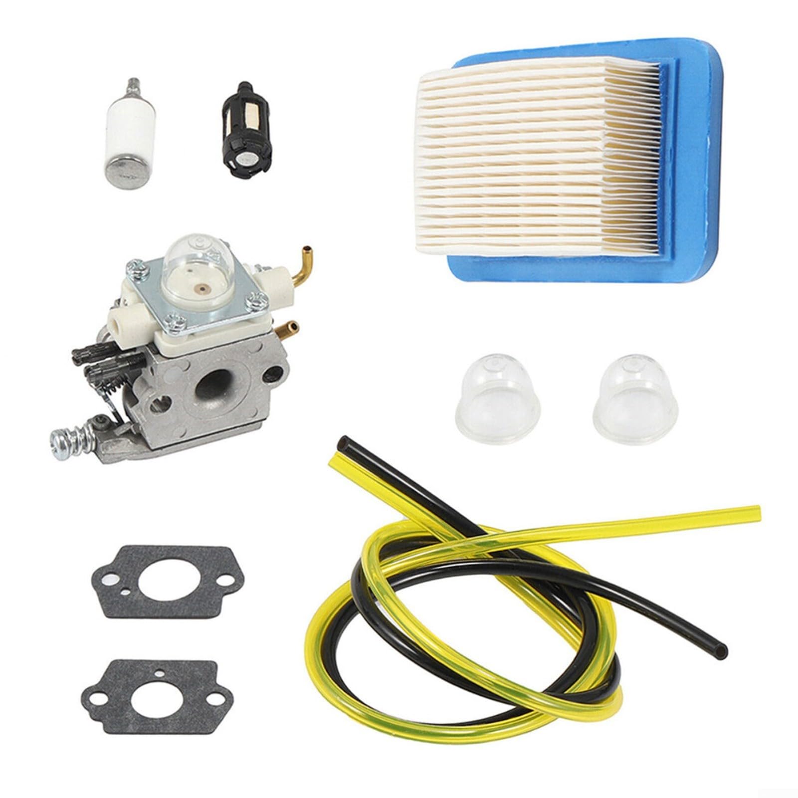 SMZhomeone Vergaser Carb Luftfilter Kit Für PB-580 PB-580T WTA-35 Rucksack Gebläse Mit 1 Vergaser 1 Luftfilter 2 Ansaugpumpen 2 Dichtungen 2 Kraftstoffleitungen 2 Kraftstofffilter von SMZhomeone