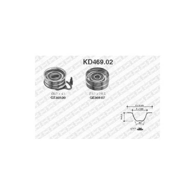 SNR Zahnriemensatz KD469.02 von SNR