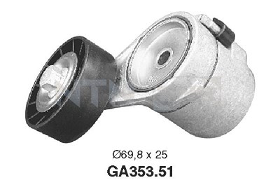 Snr Spannrolle, Keilrippenriemen [Hersteller-Nr. GA353.51] für Opel von SNR
