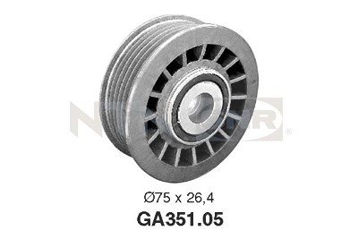 Snr Umlenk-/Führungsrolle, Keilrippenriemen [Hersteller-Nr. GA351.05] für Mercedes-Benz von SNR