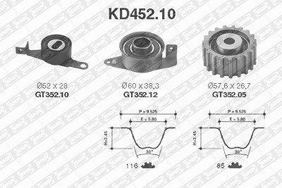 Snr Zahnriemensatz [Hersteller-Nr. KD452.10] für Ford, Mazda von SNR