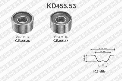 Snr Zahnriemensatz [Hersteller-Nr. KD455.53] für Renault, Fiat von SNR