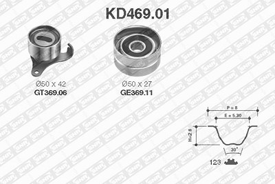 Snr Zahnriemensatz [Hersteller-Nr. KD469.01] für Toyota von SNR