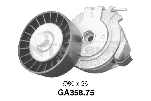 Spannrolle, Keilrippenriemen SNR GA358.75 von SNR