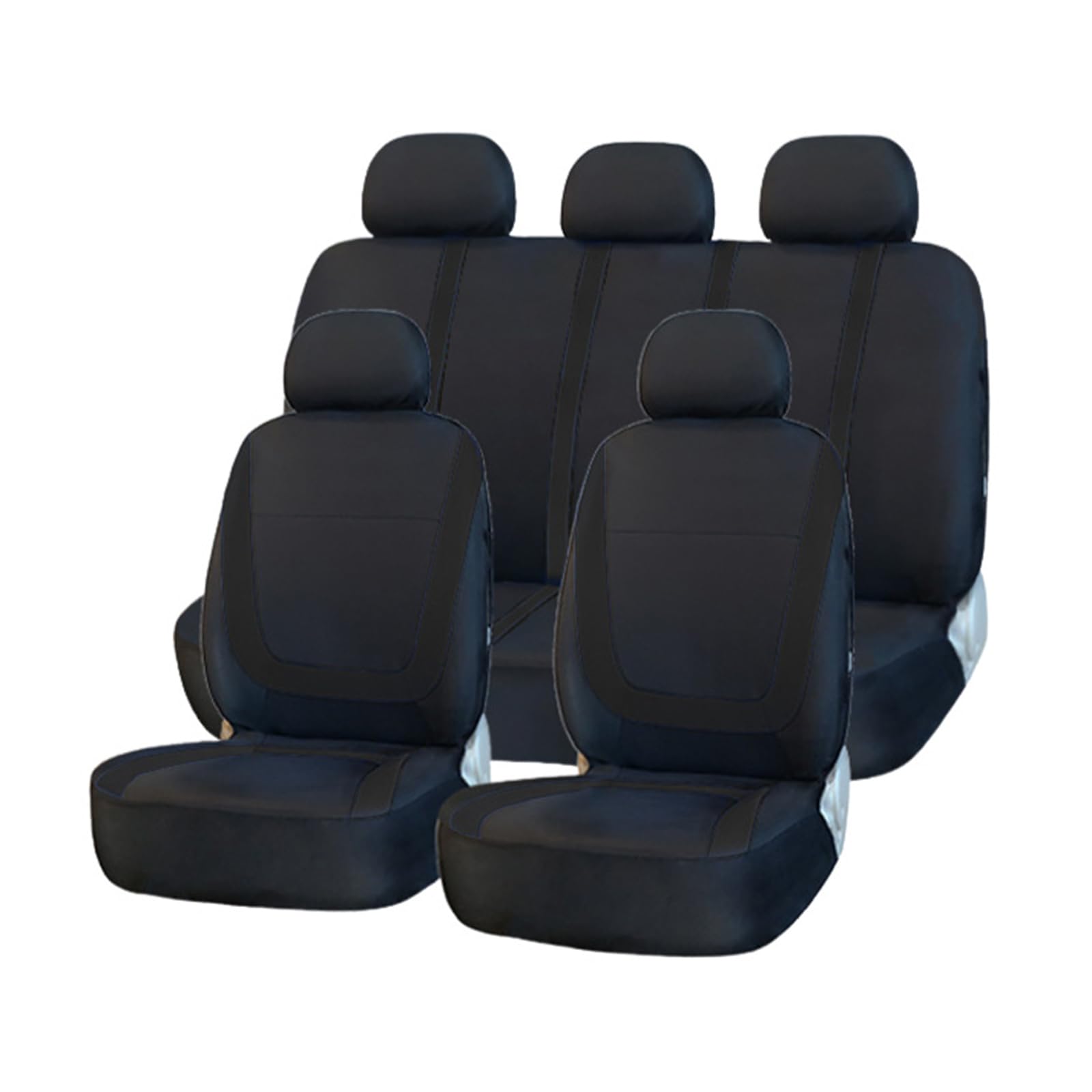 5 Sitzplätze Universal Auto Sitzbezüge Sets für Mitsubishi Space Star 2.GEN 2.gen 1998-2022 2023 2024 Autositzbezug Vorne Hinten Schonbezüge Innenraum Zubehör,B von SNXLW