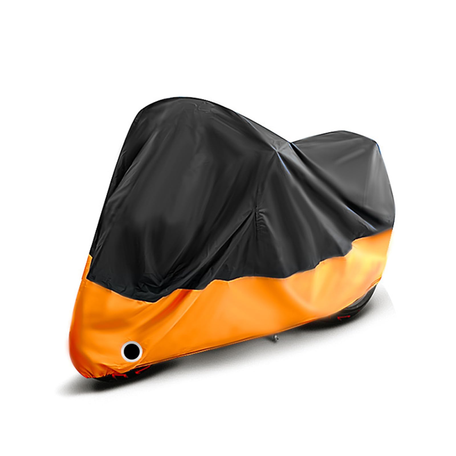 Motorrad Abdeckplane für KTM 660 SMC Outdoor Motorradabdeckung Wasserdicht Winddicht Motorrad Schutzhülle Staubdichte Abdeckung Mit Schlossloch,Black orange-265 * 105 * 125CM von SNXLW