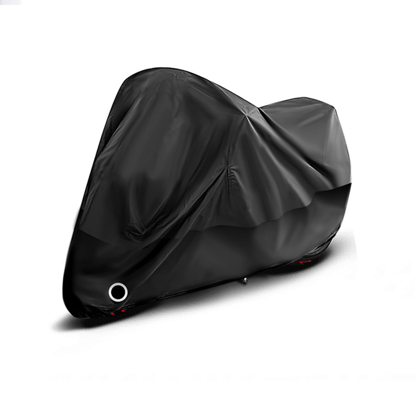 Motorradabdeckung für ABM Falcon 205 Outdoor-Motorradabdeckungen, Motorrad-Schutzhülle mit Schlüsselloch, Motorrad-Schutzhülle, Schwarz, 265 x 105 x 125 cm von SNXLW