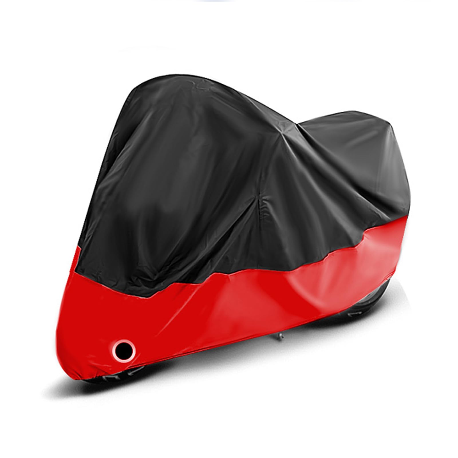 Motorradabdeckung für ABM Falcon 205 Outdoor-Motorradabdeckungen, Motorrad-Schutzhülle mit Schlüsselloch, Motorrad-Schutzhülle, Schwarz / Rot, 245 x 105 x 125 cm von SNXLW