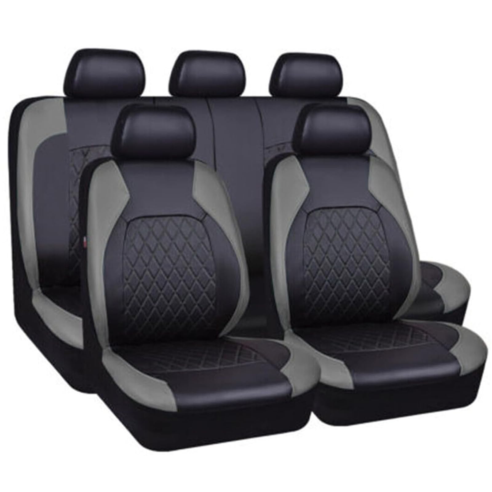 SNXLW 5 Sitzplätze Universal Auto Sitzbezüge Sets für FIAT Panda II MK3/Mk4 (Type 169 319) 2003-2019 2020 Autositzbezug Vorne Hinten Schonbezüge Innenraum Zubehör,D von SNXLW
