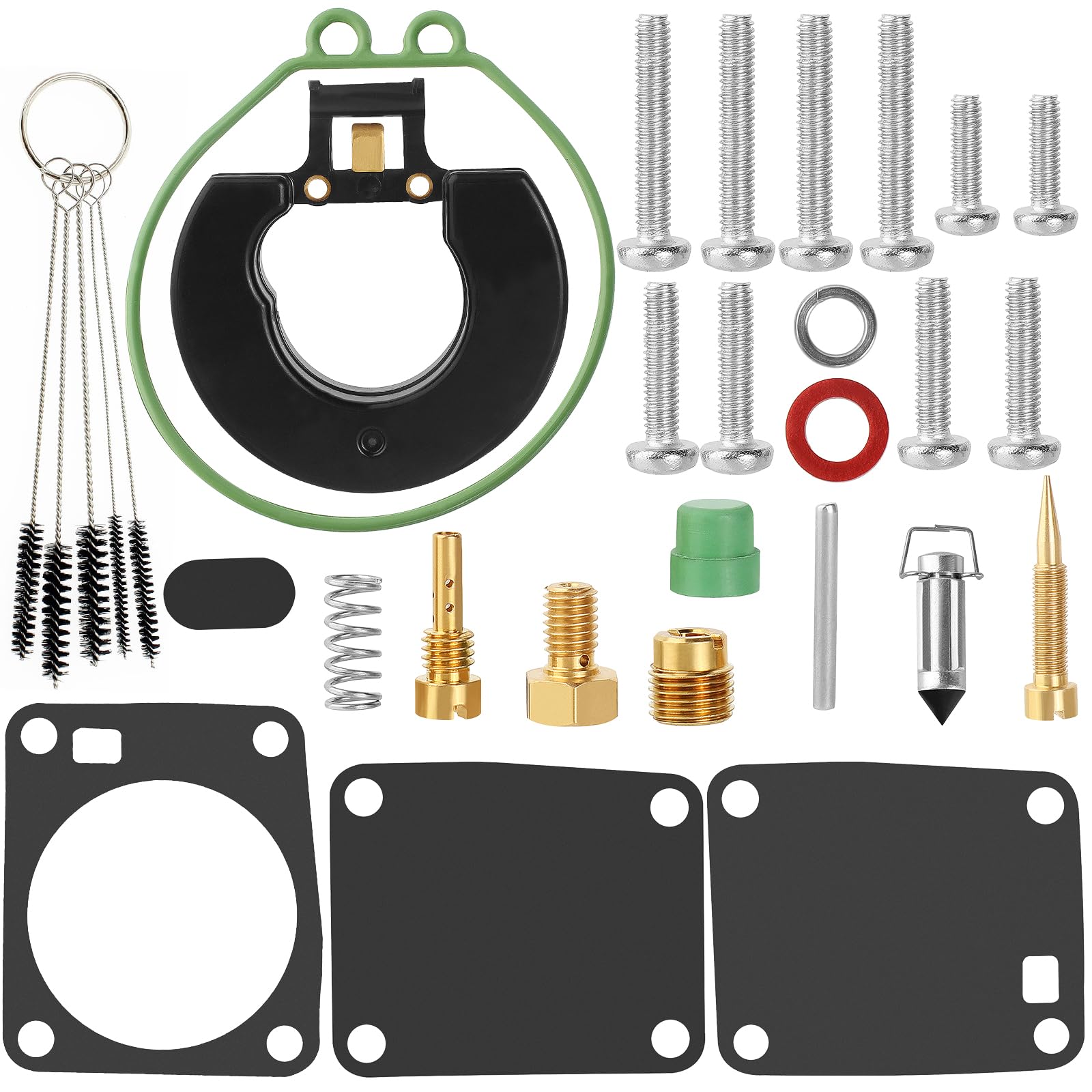 SOAJEE 6G1-W0093-00 369-87122-1 11502M 18-7765 Vergaser-Reparatursatz, kompatibel mit Yamaha 3HP 6HP 8HP Außenbordmotor Tohatsu Nissan 4HP 5HP 8HP 9.8HP Mercury Marine 6HP 8HP 6G1-14301-01 Sierra von SOAJEE