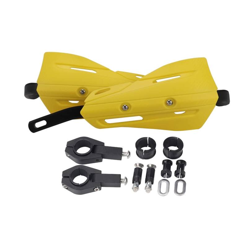 22 28mm Hand Guard Handguard Protector Für Hon&d*a Ya*ma&ha EXC SXF KLX KXF YZ YZF WRF Dirt Pit Bike Universal Motorrad Guard Handschutz(Yellow) von SOCIAC