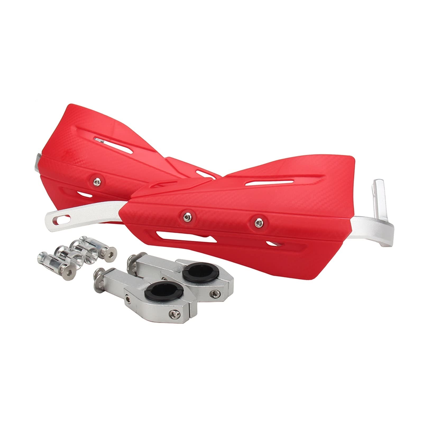 Motorrad 22mm 28mm Hand Guard Handguards Protector Für CR CRF SX SXF EXC KLX KX KXF YZ YZF WR DRZ RMZ Dirt Bike Handschutz(Rosso) von SOCIAC