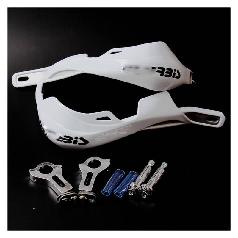 Universal 22mm 28mm Hand Guards Lenker Handguard Protector Für Motocross Dirt Pit Bike Off Road ATV Quad Motorrad Handschutz(White) von SOCIAC