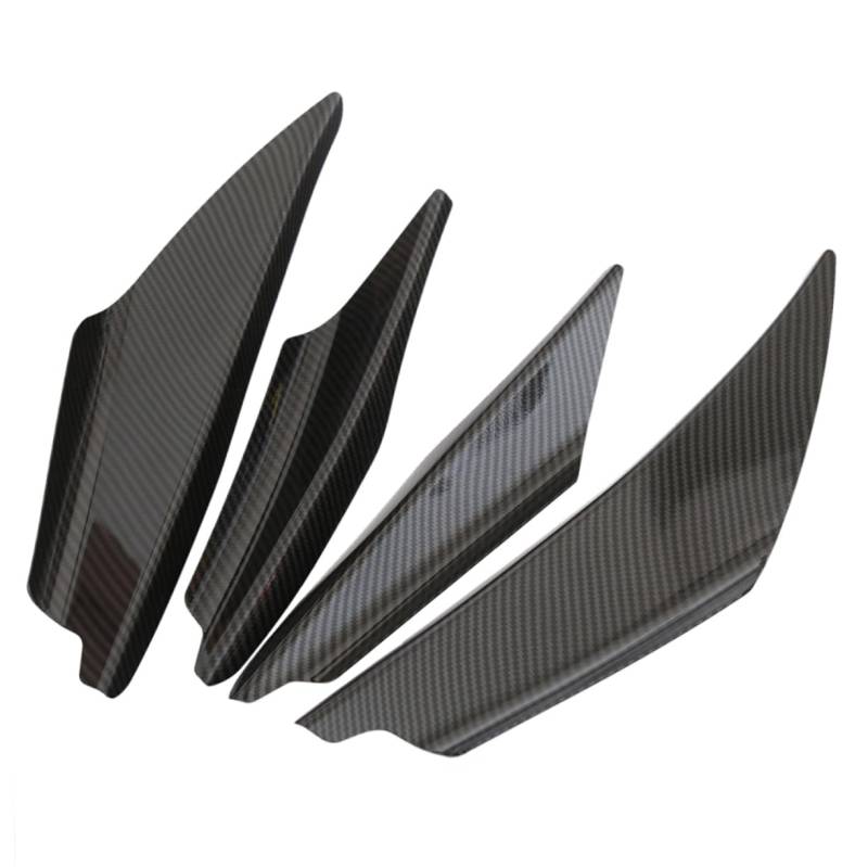 SOESFOUFU 4er Set Universal ABS Stoßstangen Lip Splitter Spoiler Carbon Fiber Für Autos Front Lip Spoiler Für Verbesserten Luftstrom Und Sportliches Design von SOESFOUFU