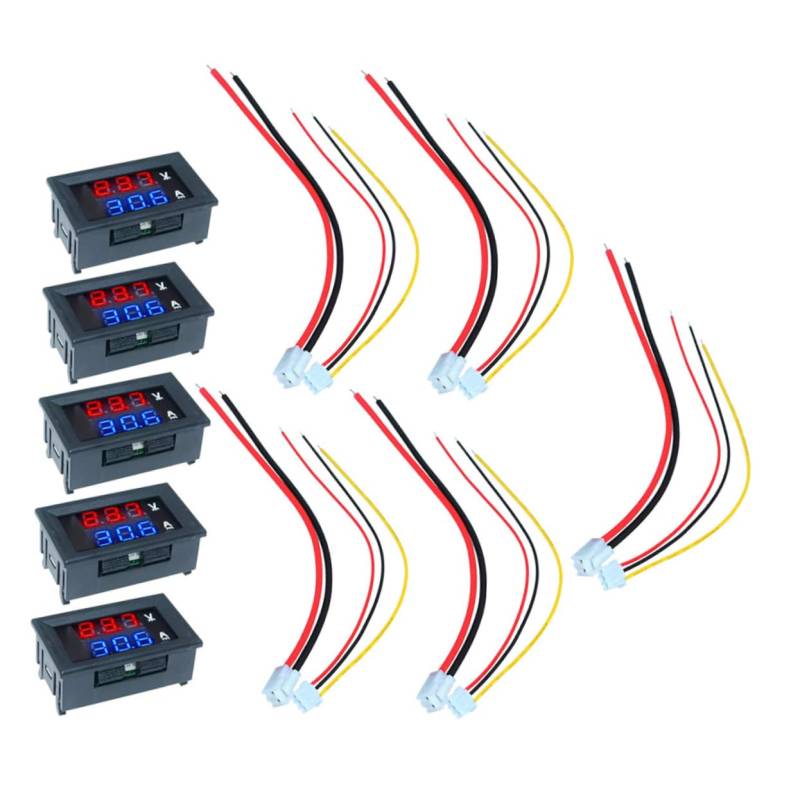 SOESFOUFU 5St Spannung und Strom Voltmeter auto spannungsmesser Tester für digitale Multimeter -Panel Sensorfeld Auto digitales Amperemeter Auto Spannungsprüfer 10a Stromtester Plastik von SOESFOUFU