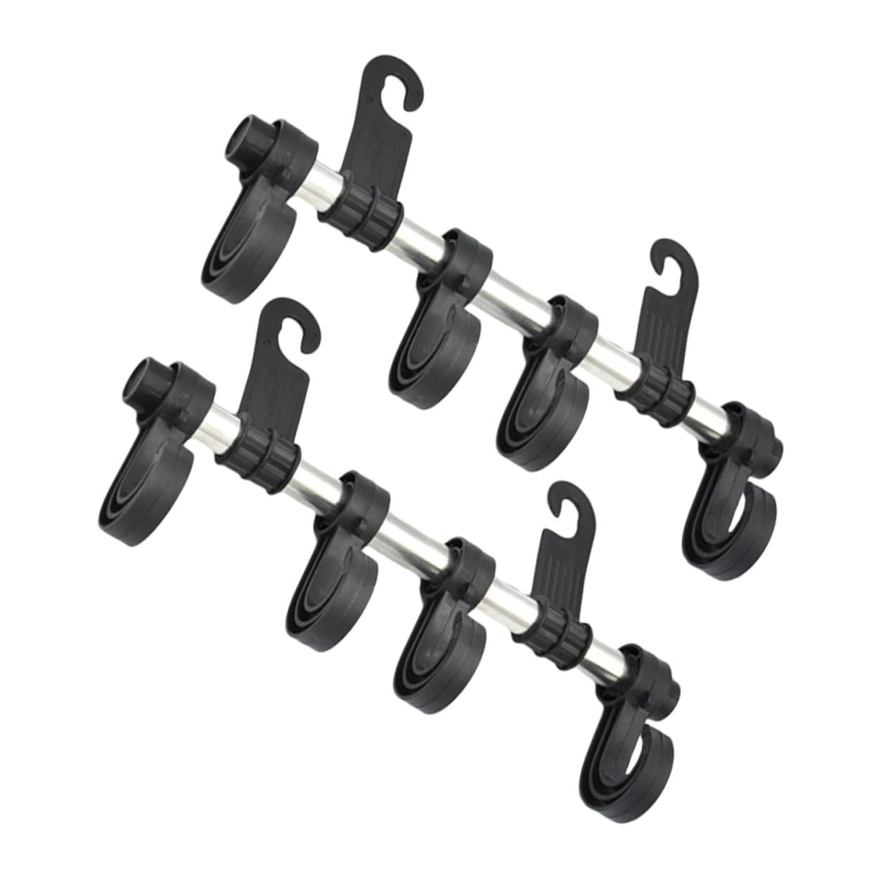 SOESFOUFU Auto Rücksitz Haken 2 Stück Kopfstützen Aufhänger Autozubehör Car Seat Headrest Hooks Auto Geldbörsenhalter Robust Platzsparend von SOESFOUFU