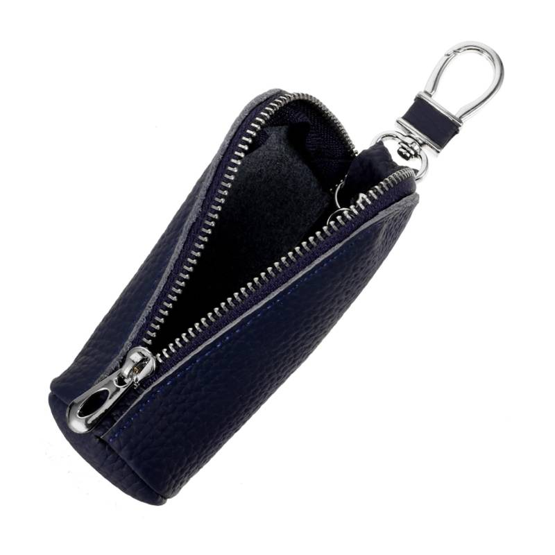 SOESFOUFU Multifunktionales Schlüssel Etui Aus Weichem Rindsleder Praktische Schlüsselaufbewahrung Für Autoschlüssel Und Hausschlüssel Zipper Key Organizer Für Sicheren Schutz Der von SOESFOUFU