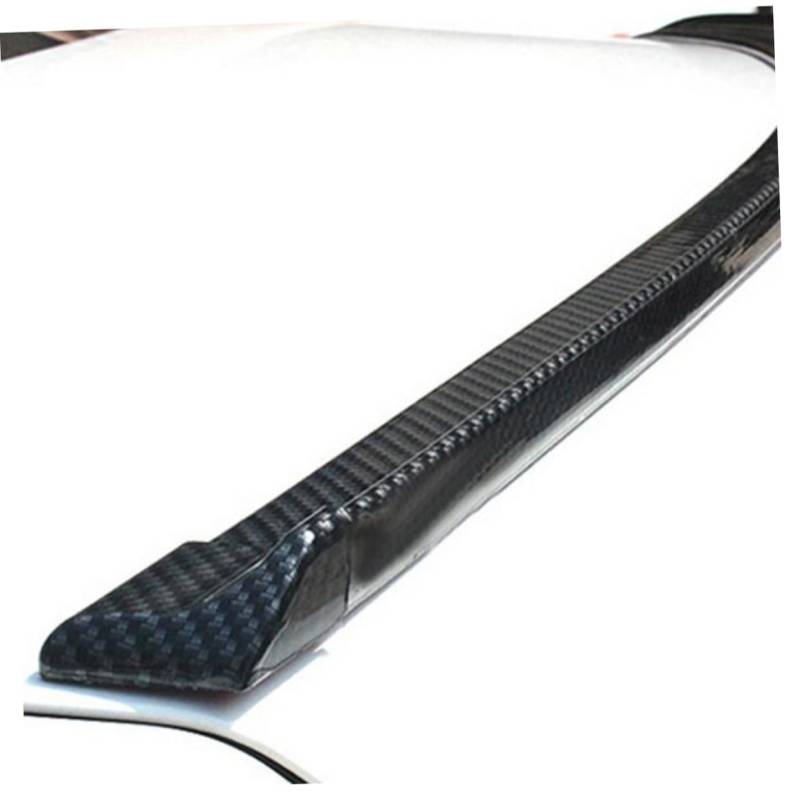 SOESFOUFU Universal Carbon Fiber Muster Kofferraum Spoiler Heckflügel Lippe Auto Zubehör Flexibles Spoiler Kit Für Alle Fahrzeuge Außenbereich Teile Trunk Spoiler Aufkleber von SOESFOUFU