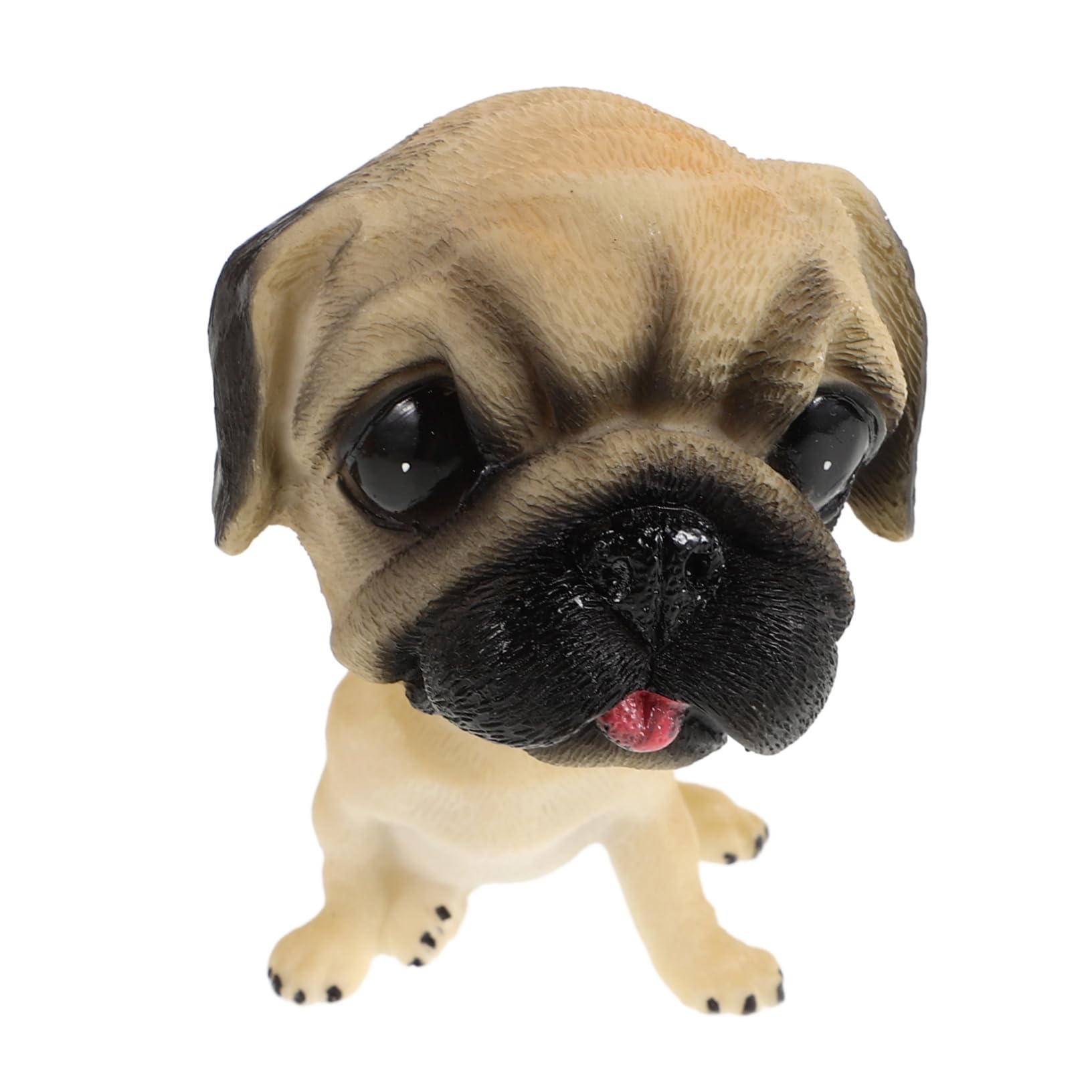 SOESFOUFU üßer Pug Hund Auto Dekoration Interaktives Wackelkopf Hundespielzeug Aus Resin Für Windschutzscheibe Lustiger Bobblehead Hund Für Auto Innendekoration von SOESFOUFU