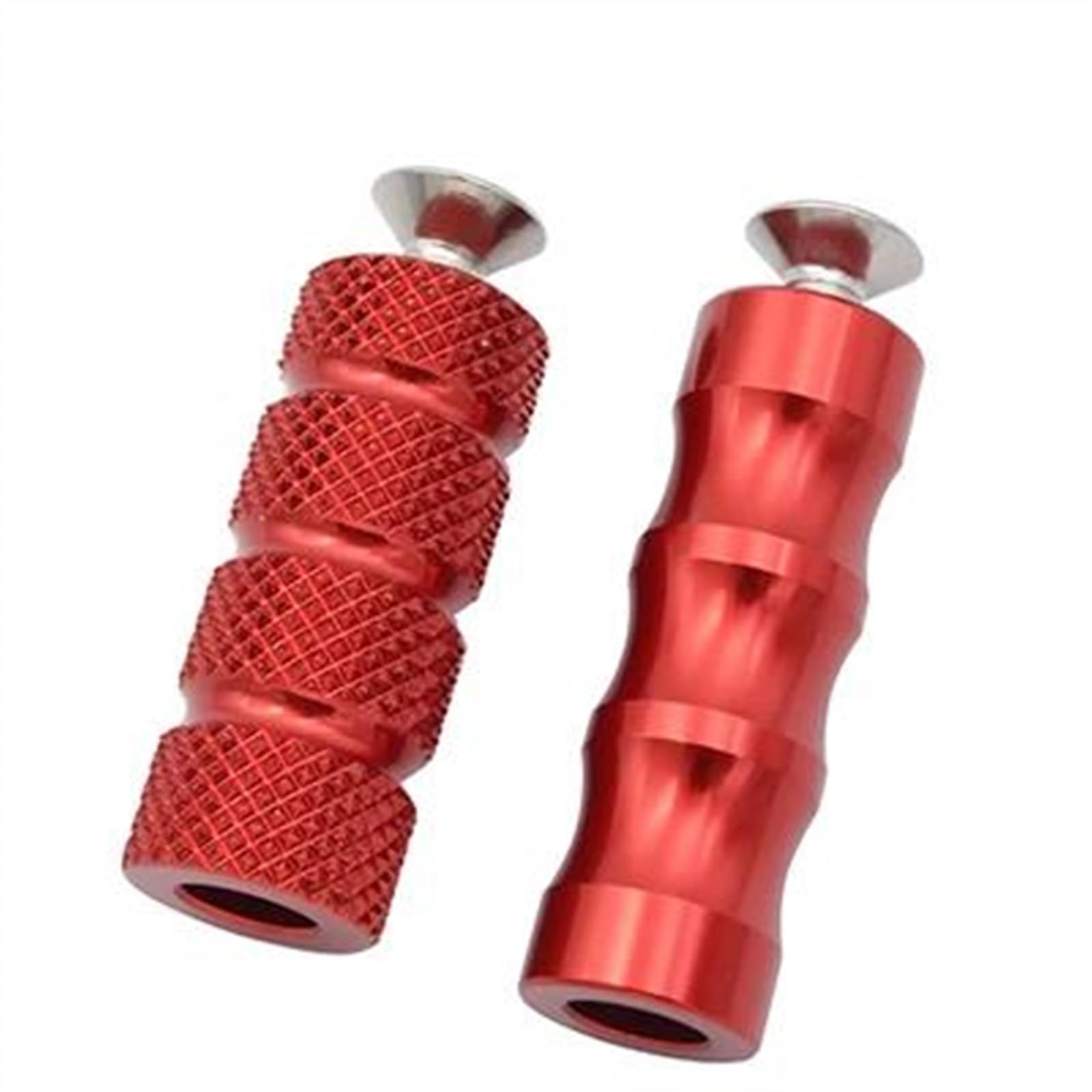 Motorrad Fußrasten CNC-Aluminium-Moto-Fußrastenanlage, 6 mm CNC-Schalthebel, Bremshebel, Fußraste, Fußrastenanlage(Red) von SOFBO