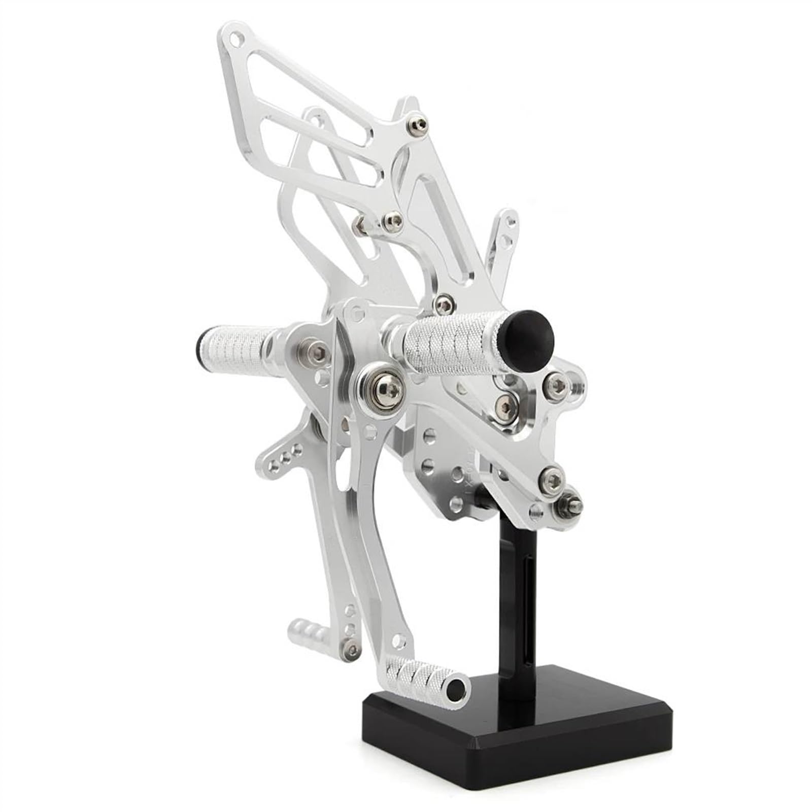 Motorrad Fußrasten FÜR H┐onda CBR600RR cbr600rr 2003-2006 2005 2004 Aluminium Einstellbare Motorrad Fußrastenanlage Fußrasten Fußrasten Pedal Fußstütze(Silver) von SOFBO