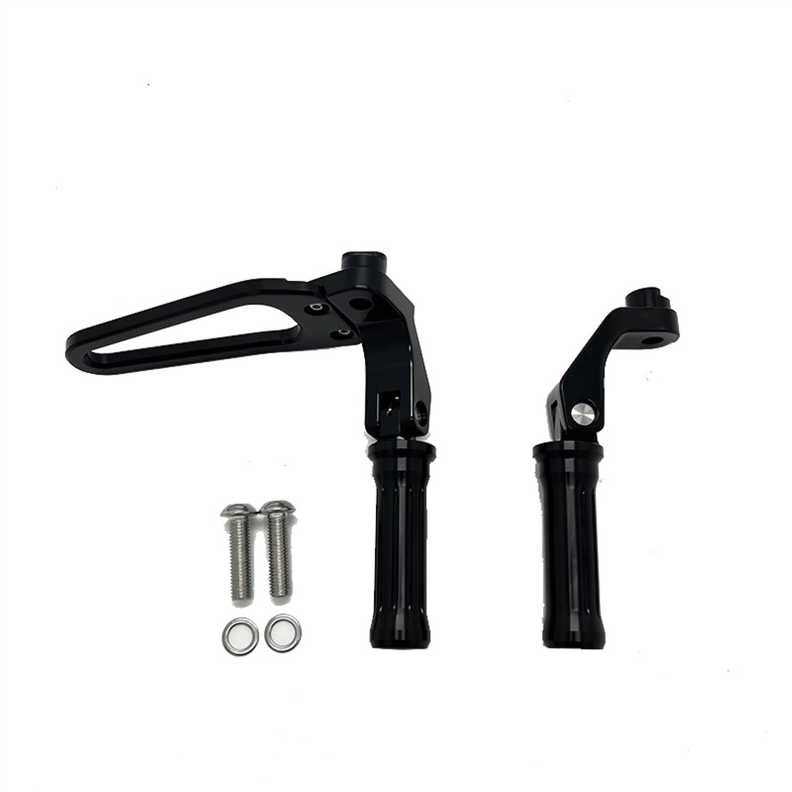 Motorrad Fußrasten Für B┐MW R18 2020 2021 R 18 Motorrad Aluminium Hintere Fußstützen Schwarz Rasten Pedal Beifahrer Fußrasten Montage Kit Zubehör von SOFBO