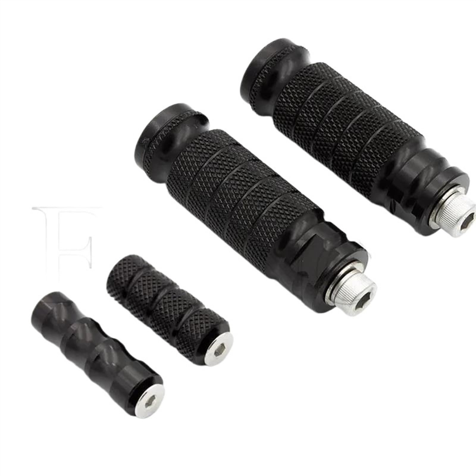 Motorrad Fußrasten Für H┐onda CBF 600 Cb400sf CBRR 600 F4I F3 Fußstütze Universal Motorrad Pegs Fußstützen Motorrad Fußstütze Fuß Schritte Motorrad(Black,Set) von SOFBO