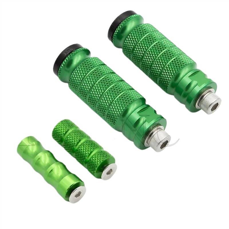 Motorrad Fußrasten Für H┐onda CBF 600 Cb400sf CBRR 600 F4I F3 Fußstütze Universal Motorrad Pegs Fußstützen Motorrad Fußstütze Fuß Schritte Motorrad(Green,Set) von SOFBO