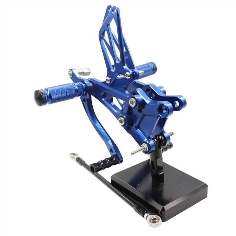 Motorrad Fußrasten Für Honda CBR600 CBR 600 F4I 2001–2007 2002 2003 CNC-Aluminium verstellbare Motorrad-Fußrastenanlage Fußrasten-Pedal-Fußstütze(Blue) von SOFBO