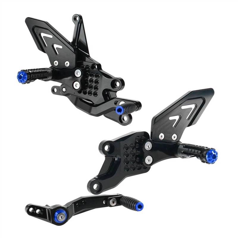 Motorrad Fußrasten Für Y┐AMAHA YZF R7 2021 2022 2023 Motorrad Fußrastenanlage Fußraste Fußraste Fußraste Pedal YZF-R7 CNC Einstellbare Aluminium Zubehör(Blue) von SOFBO