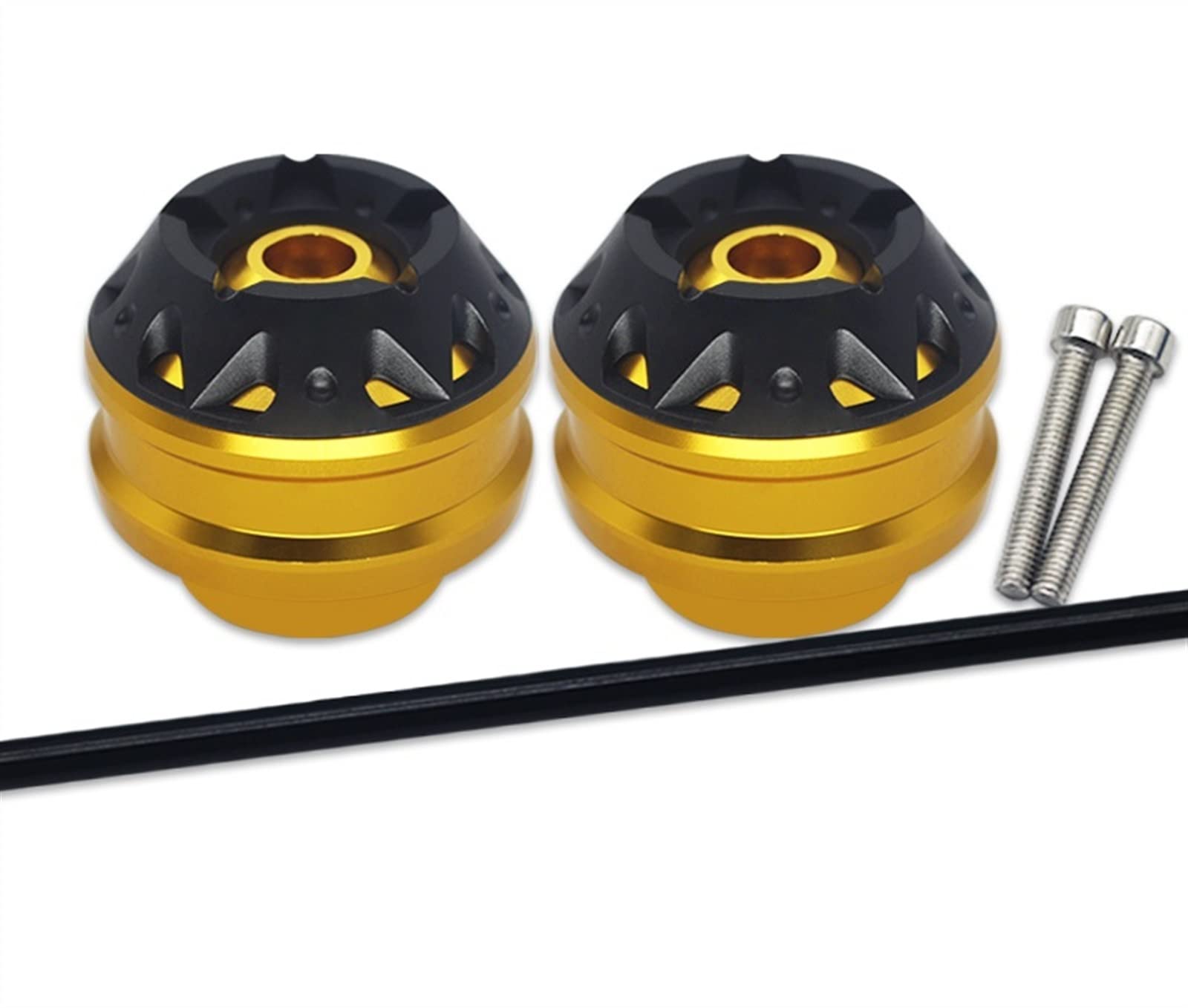 Sturzpads Motorrad Für B┐MW F800R F800S F800GT F800ST F 800 R 800GT Motorrad CNC Vorderachse Gabel Radkappe Crash Sliders Fallschutz Pad Kit(Gold) von SOFBO