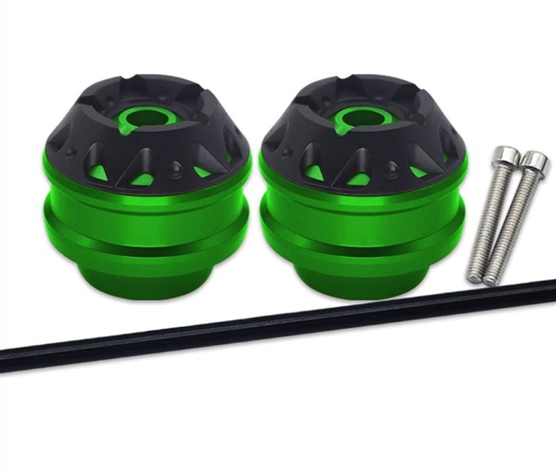 Sturzpads Motorrad Für B┐MW F800R F800S F800GT F800ST F 800 R 800GT Motorrad CNC Vorderachse Gabel Radkappe Crash Sliders Fallschutz Pad Kit(Green) von SOFBO