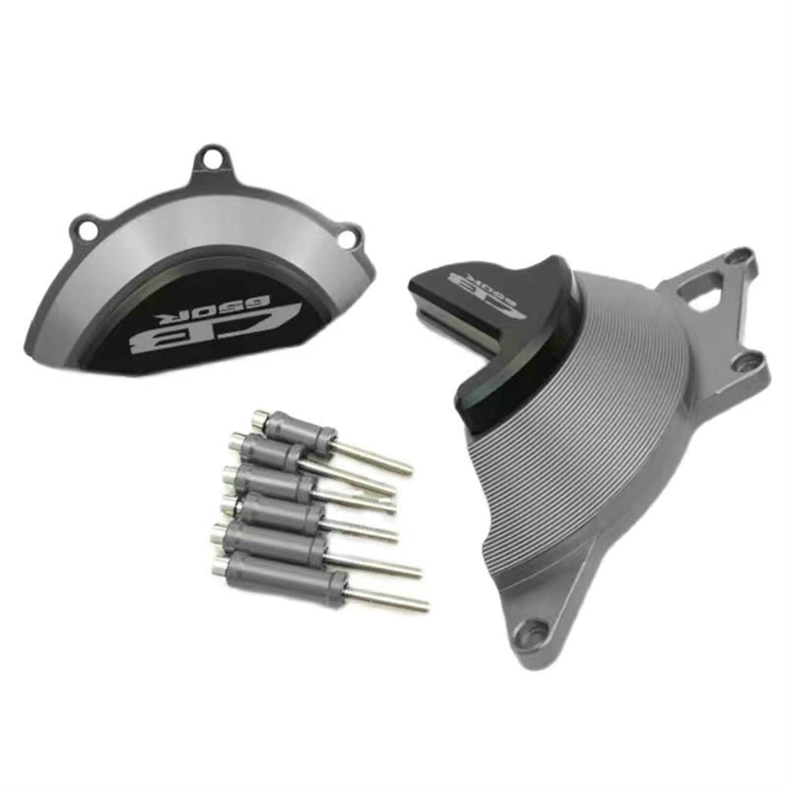 Sturzpads Motorrad Für H┐ONDA CB650R 2019 2020 2021 Motorrad Motorgehäuse Stator Kupplungsabdeckung Guards Crash Pad Protector CB650R(Titanium,A) von SOFBO