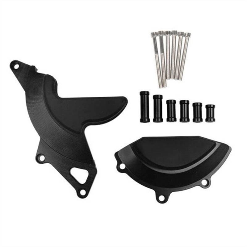 Sturzpads Motorrad Für H┐ONDA CB650R CB 650R 2019 2020 2021 Motorrad Motorgehäuse Stator Kupplungsabdeckung Guards Crash Pad Frame Sliders Protector(Black,NO Logo) von SOFBO